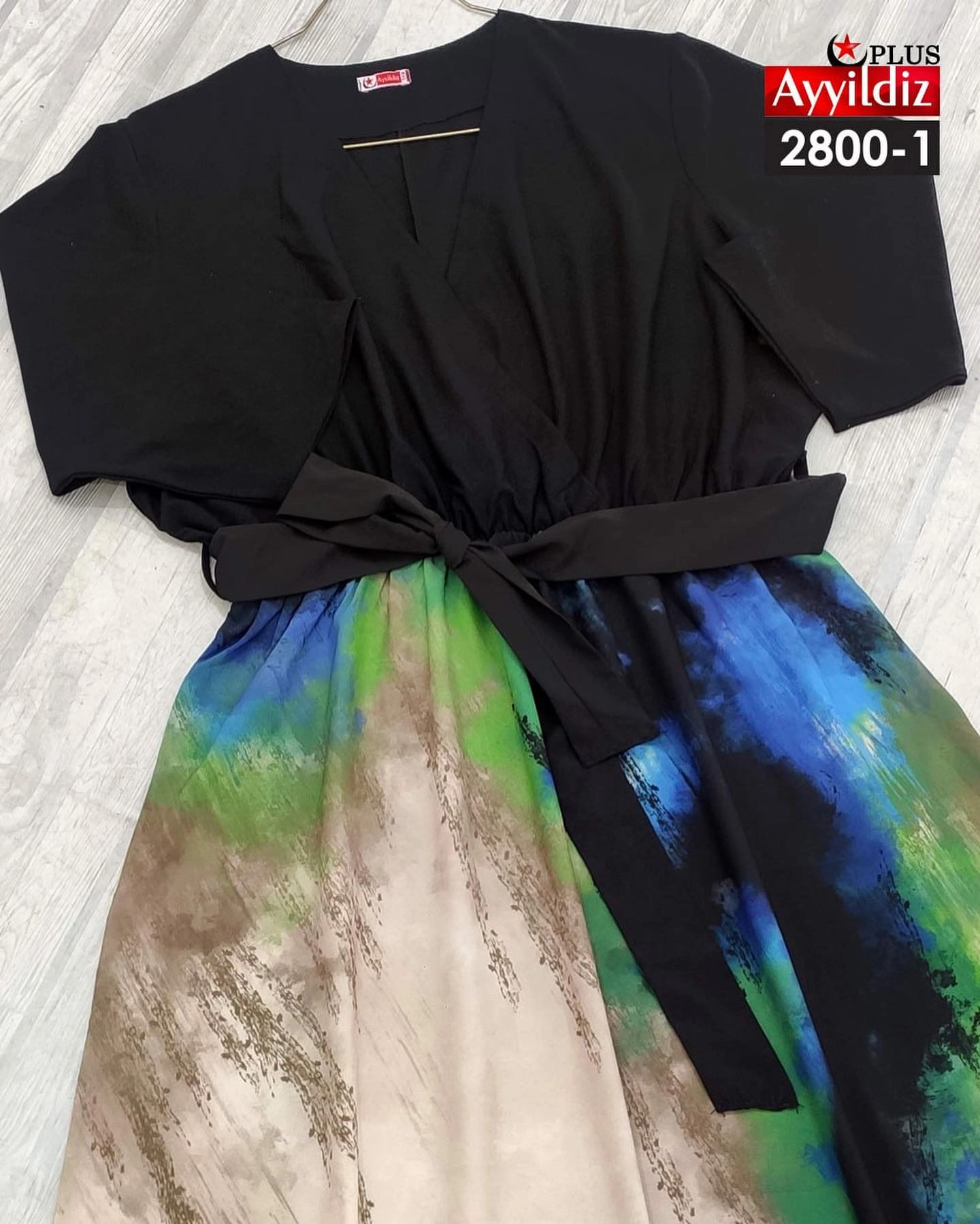 پیراهن مجلسی زنانه سایز بزرگ کد 2800