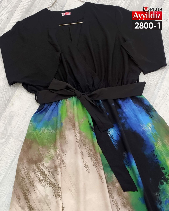 پیراهن مجلسی زنانه سایز بزرگ کد 2800