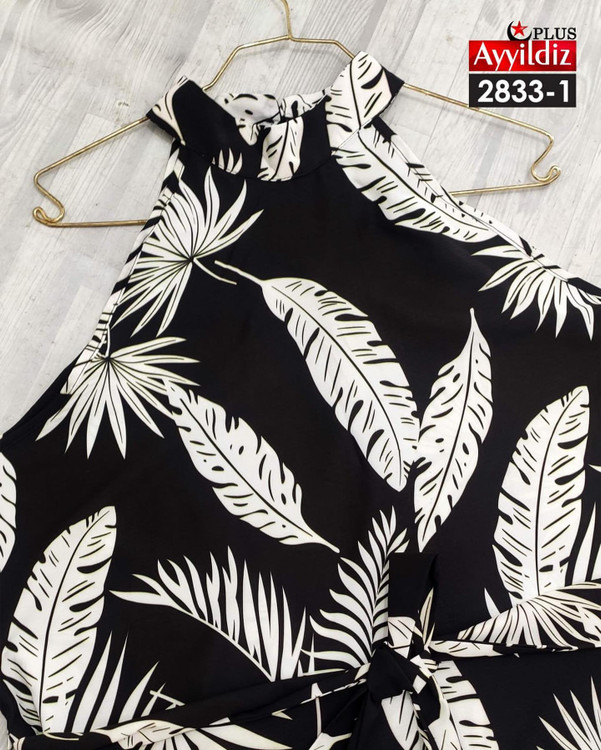 پیراهن مجلسی ساحلی سایز بزرگ کد 2833