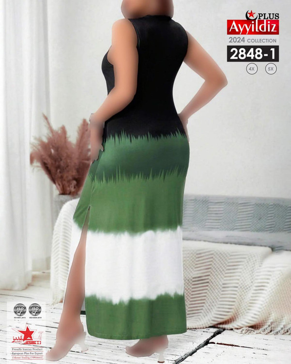 پیراهن ساحلی حلقه ای سایز بزرگ کد 2848