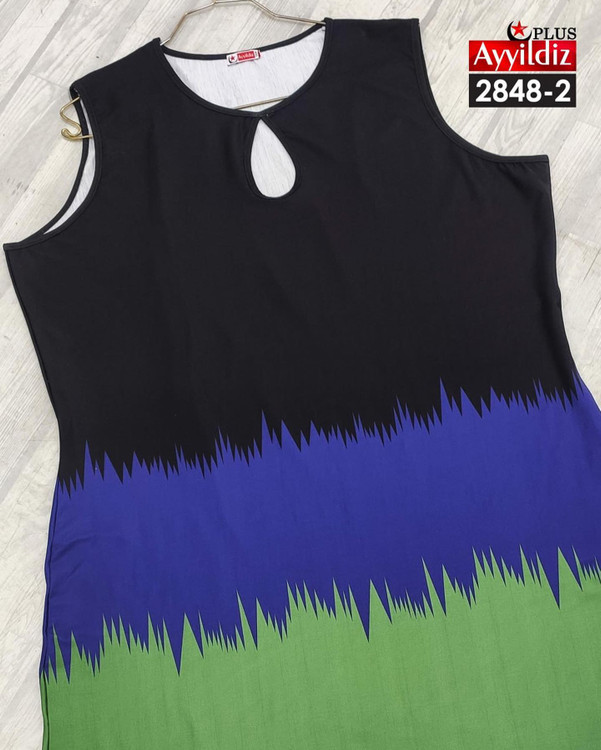 پیراهن ساحلی حلقه ای سایز بزرگ کد 2848