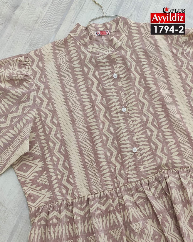 پیراهن ساحلی زنانه سایز بزرگ کد 1794