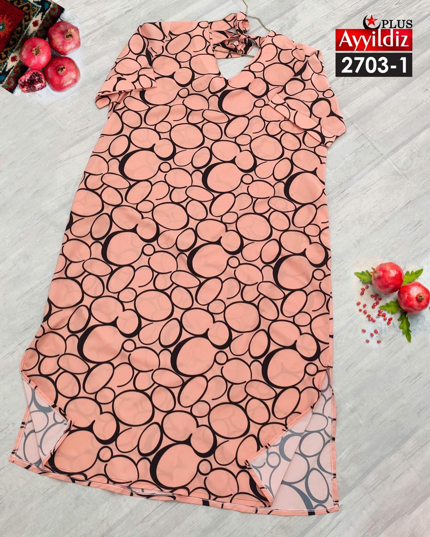 تونیک مجلسی زنانه سایز بزرگ کد 2703