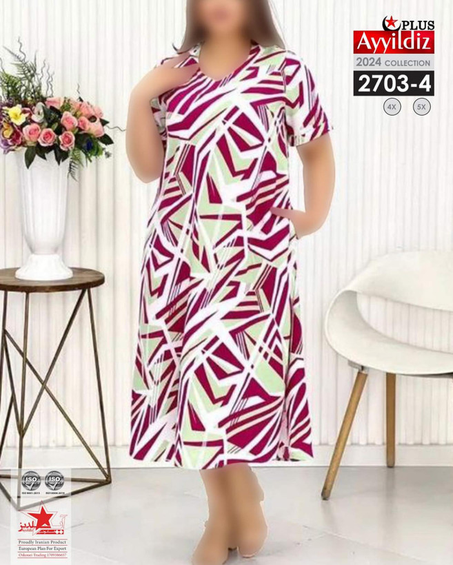 تونیک مجلسی زنانه سایز بزرگ کد 2703/1