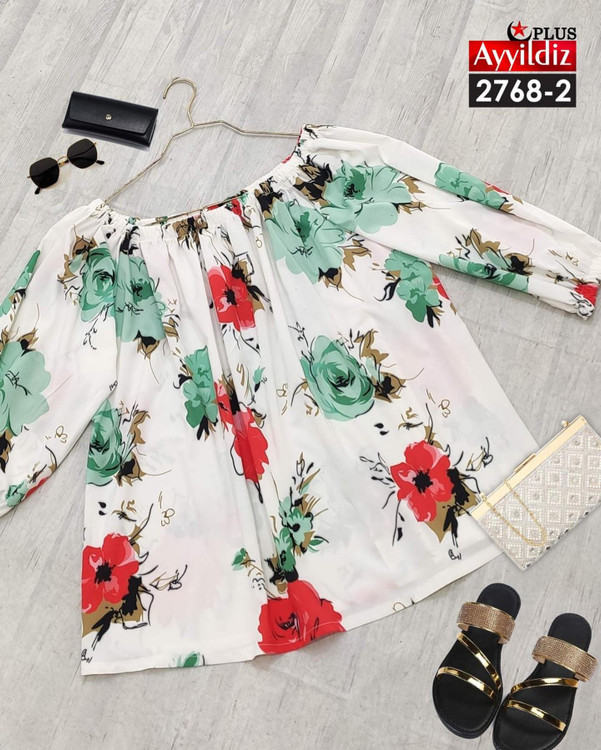 شومیز مجلسی زنانه سایز بزرگ کد 2768