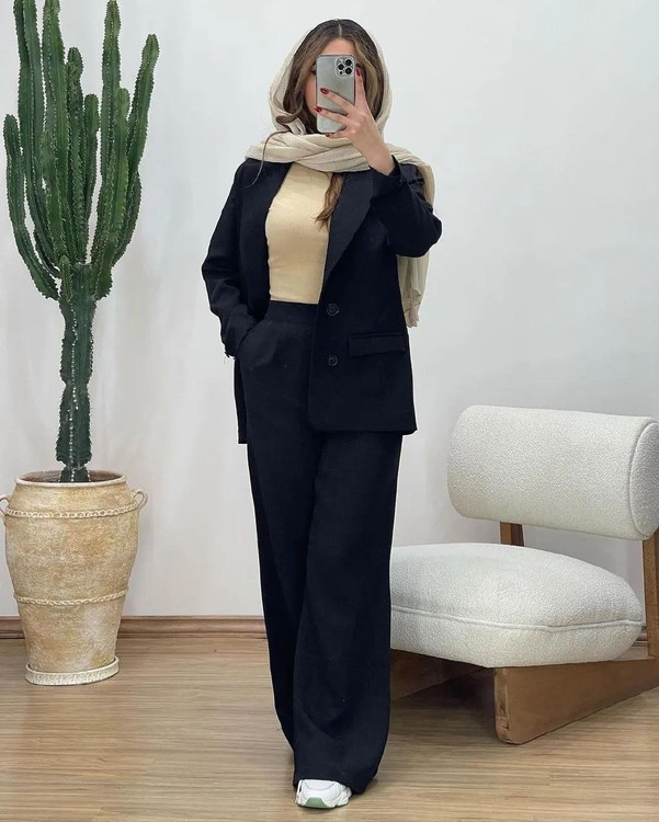 ست کت و شلوار زنانه اسپرت مدل فروردین