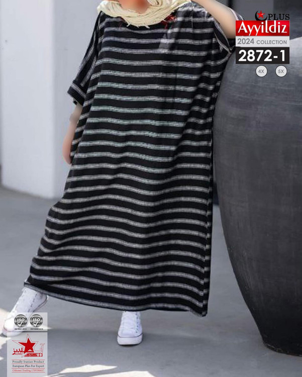 پیراهن /مانتو آزاد زنانه سایز بزرگ کد 2872