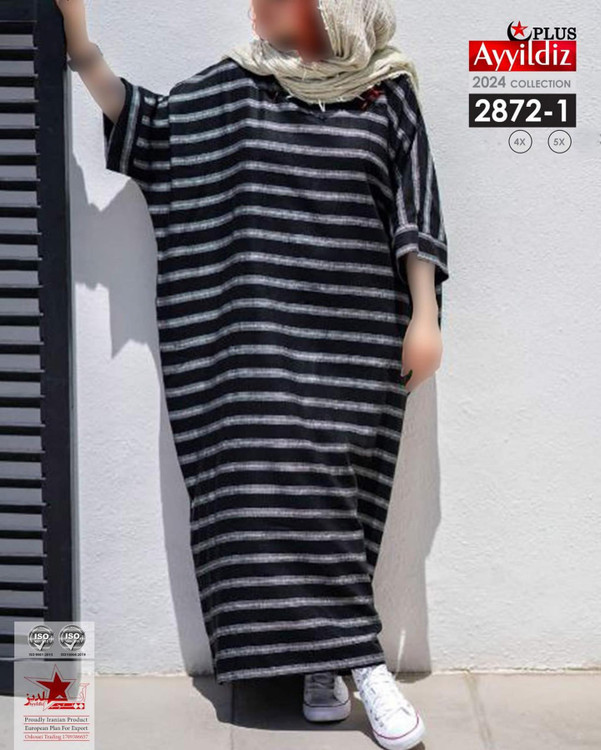 پیراهن /مانتو آزاد زنانه سایز بزرگ کد 2872