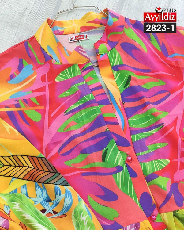 پیراهن مجلسی زنانه سایز بزرگ کد 2823