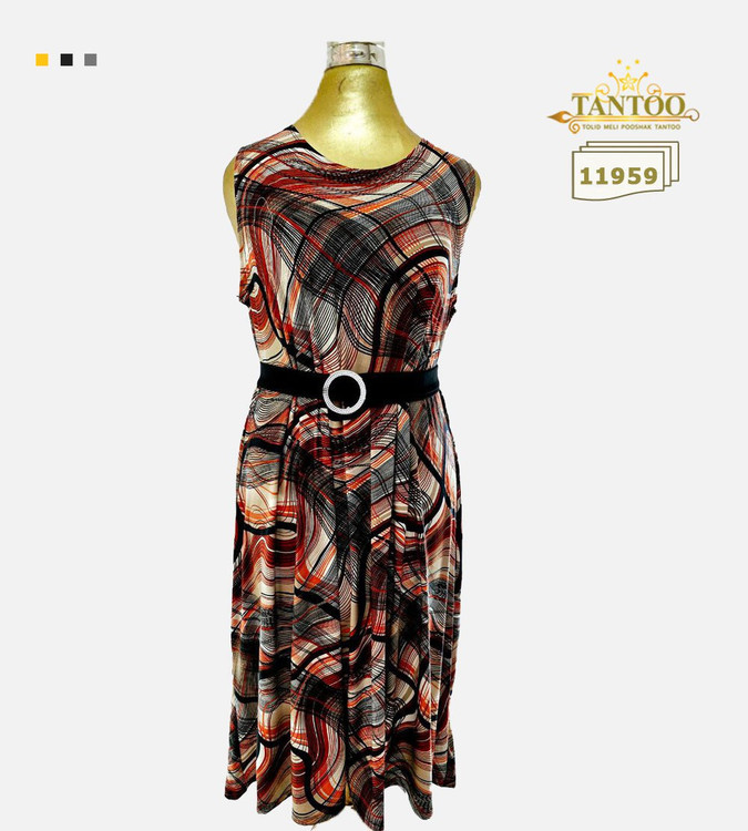 ست پیراهن و کت مجلسی زنانه سایز بزرگ کد 11959/3