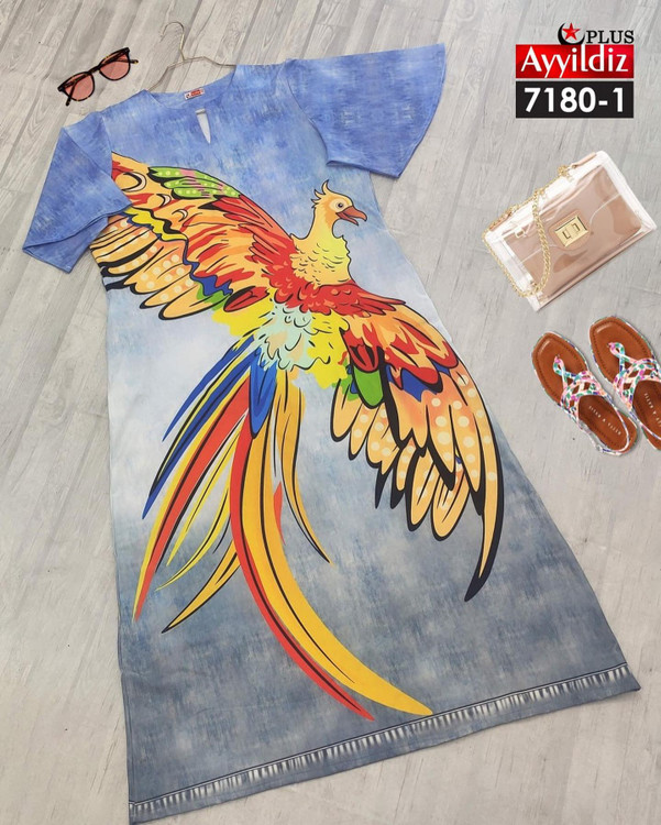 پیراهن ساحلی طرح لی سایز بزرگ کد کد 7180