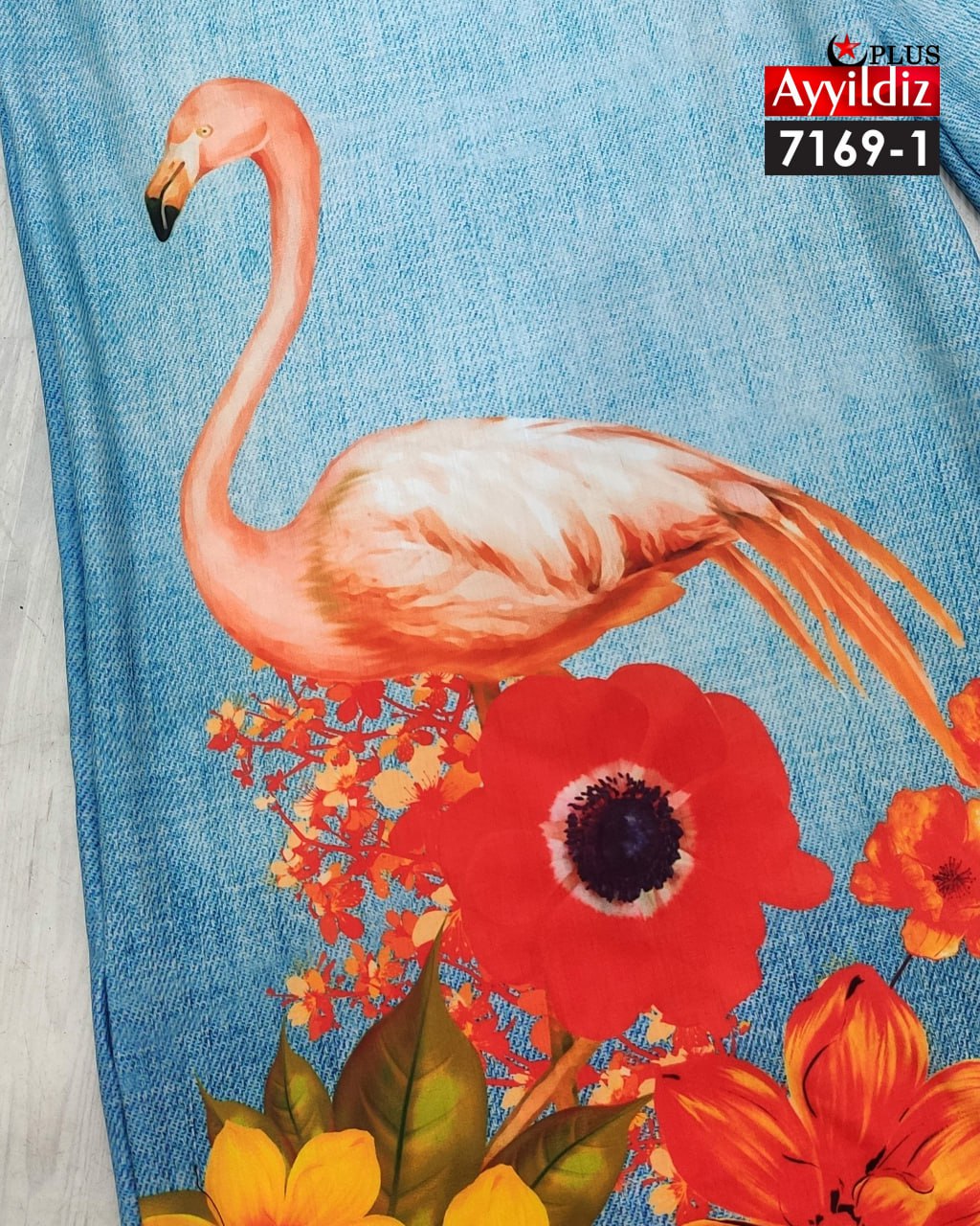 شلوار بگ نخی طرح لی سایز بزرگ کد 7169