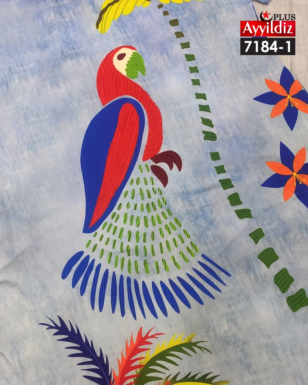 پیراهن ساحلی جلو دکمه طرح لی سایز بزرگ کد 7184