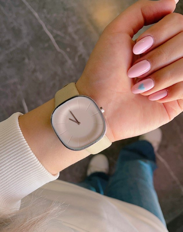 ساعت شیک دخترانه بند چرمی برند فلوین کد 5924