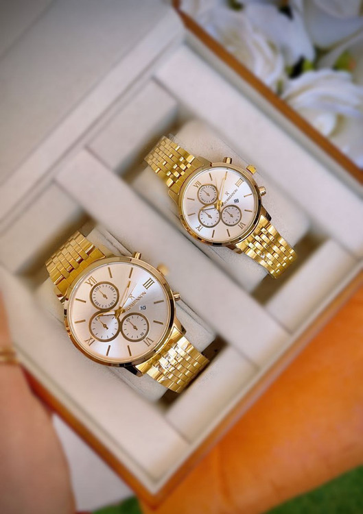 ست ساعت زنانه مردانه برند رومانسون کد 6817