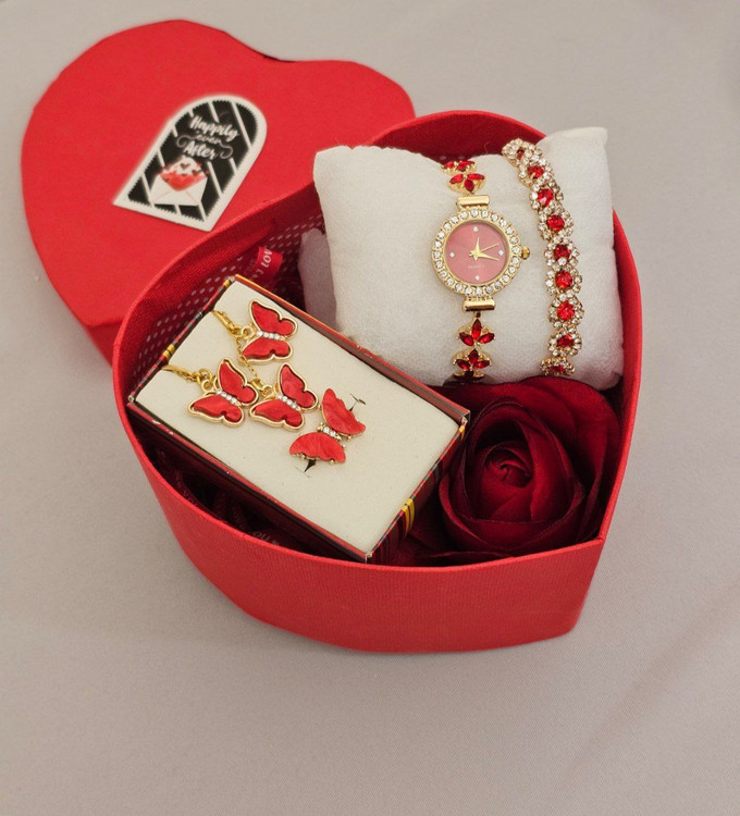 ساعت و نیمست دخترانه کادویی مدل پروانه کد4818