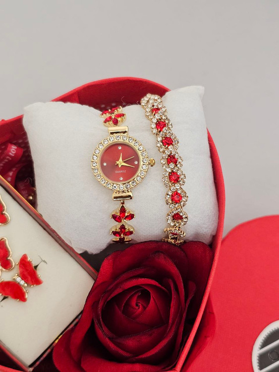 ساعت و نیمست دخترانه کادویی مدل پروانه کد4818