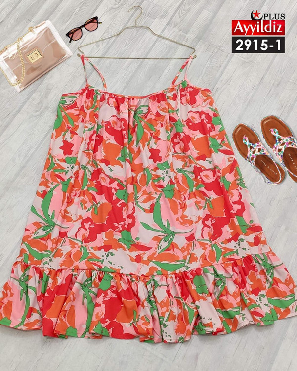 تونیک ساحلی بندی سایز بزرگ کد 2915