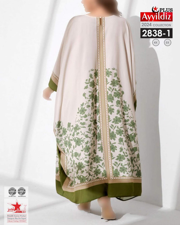 پیراهن /مانتو/پانچ آزاد سایز بزرگ کد 2838