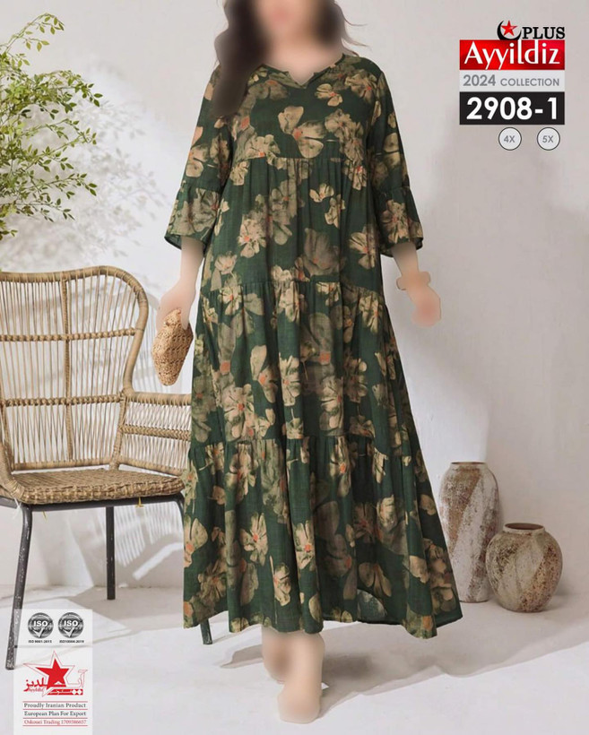 پیراهن مجلسی سایز بزرگ کد 2908
