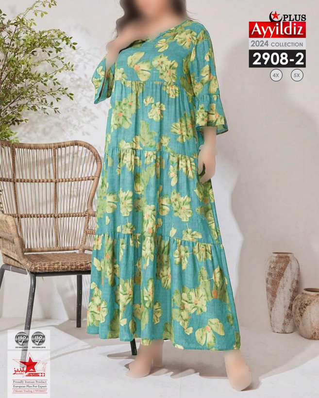 پیراهن مجلسی سایز بزرگ کد 2908
