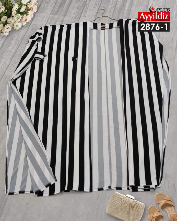 مانتو / آزاد جلو باز سایز بزرگ کد 2836