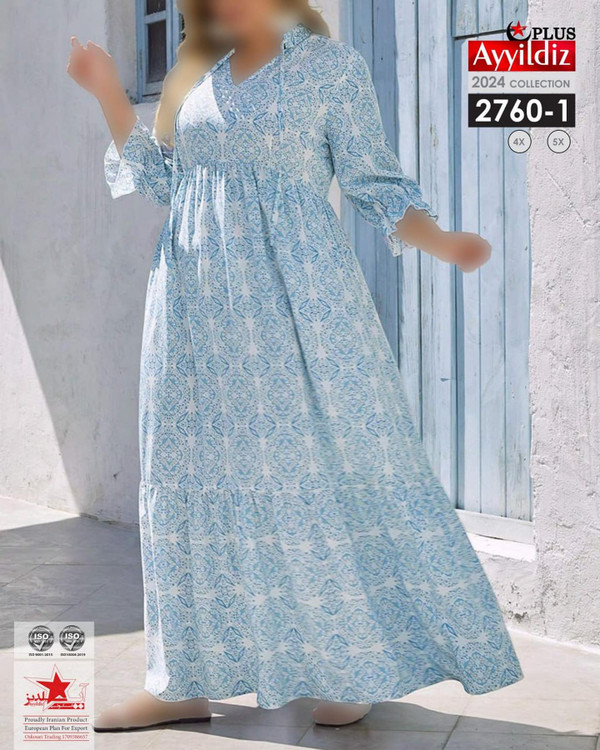 پیراهن مجلسی سایز بزرگ کد 2760