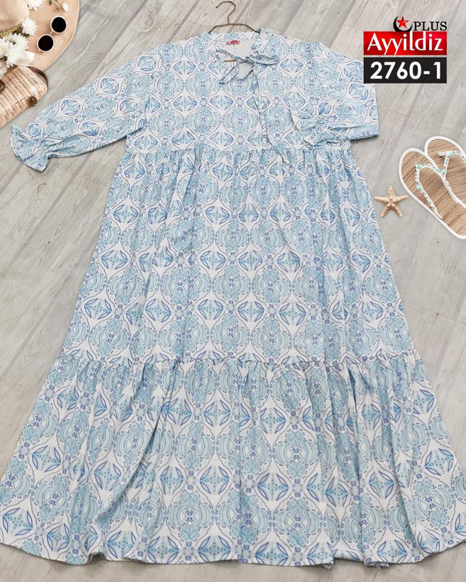 پیراهن مجلسی سایز بزرگ کد 2760