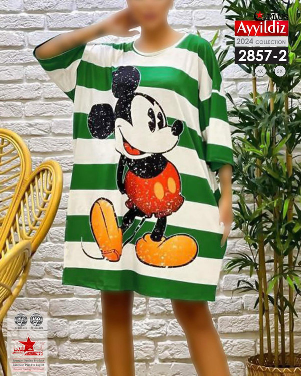 تونیک نخی زنانه سایز بزرگ کد 2857