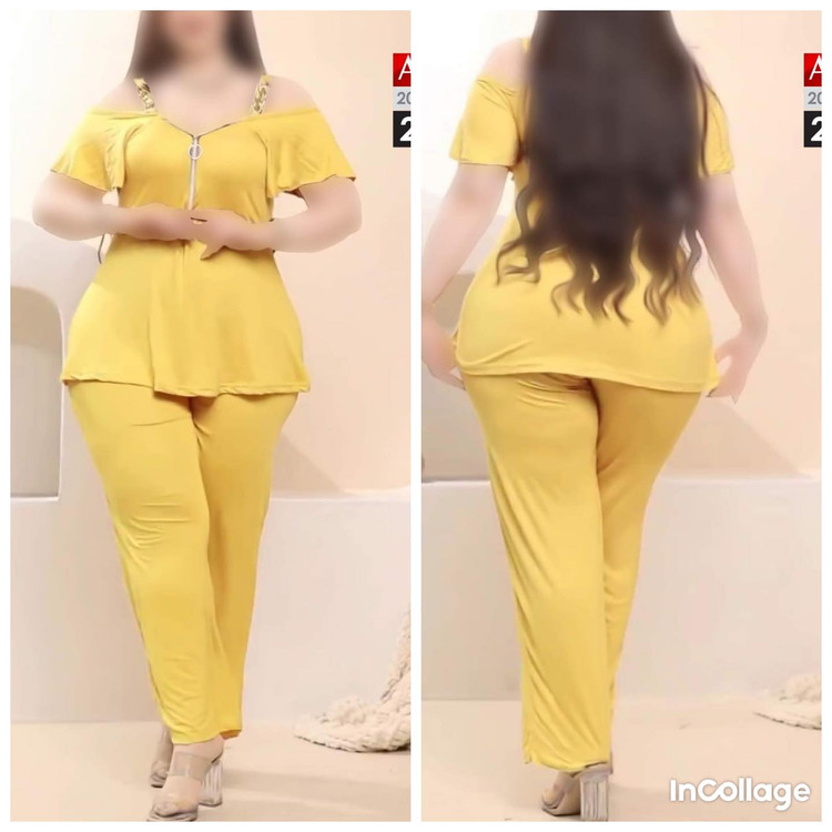 ست بلوز شلوار مجلسی سایز بزرگ کد 2914