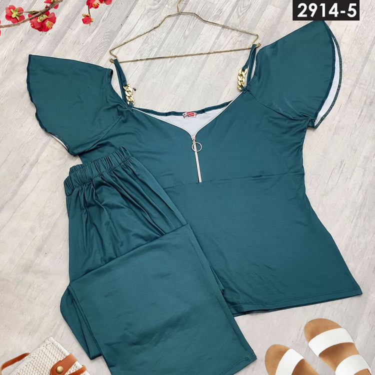 ست بلوز شلوار مجلسی سایز بزرگ کد 2914