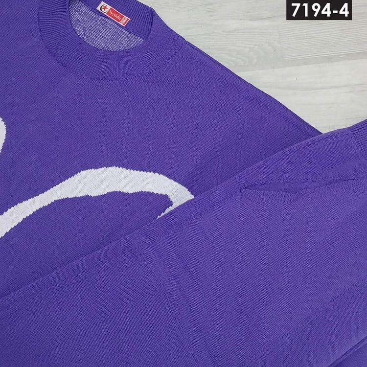 ست بلوز شلوار بافت پاییزه سایز بزرگ کد 7194/1