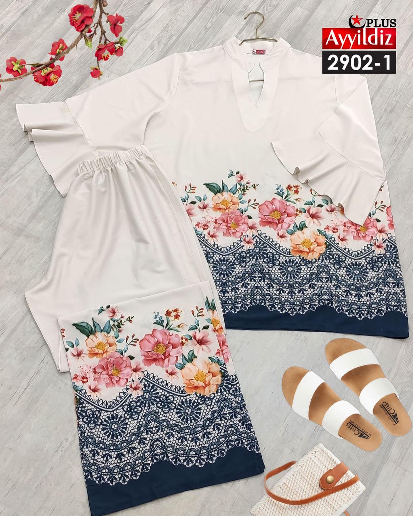 ست بلوز شلوار مجلسی زنانه سایز بزرگ کد 2902