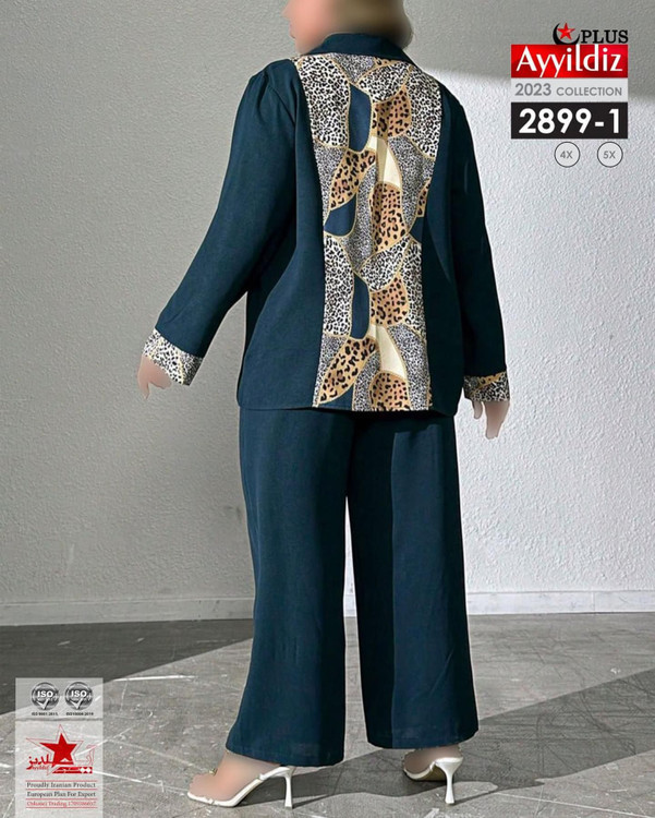 ست بلوز شلوار مجلسی زنانه سایز بزرگ کد 2899