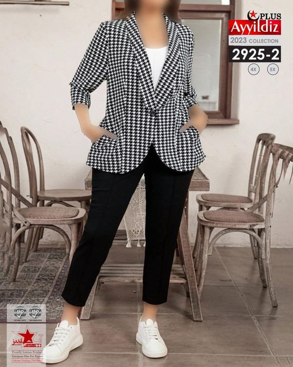 کت مجلسی زنانه سایز بزرگ کد 2925