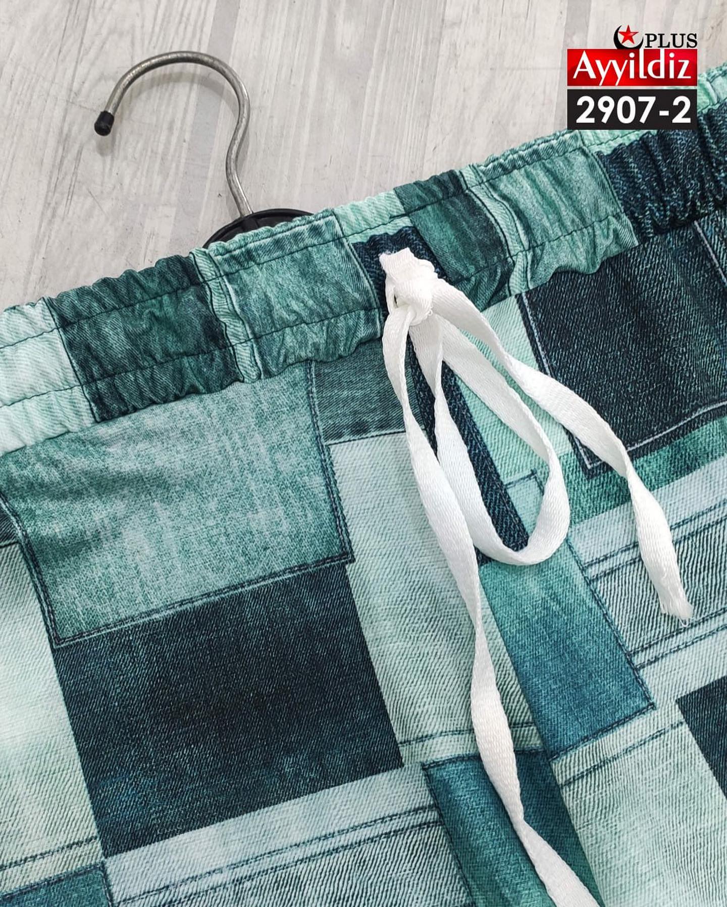 شلوار نخی پاییزه زنانه سایز بزرگ کد 2907