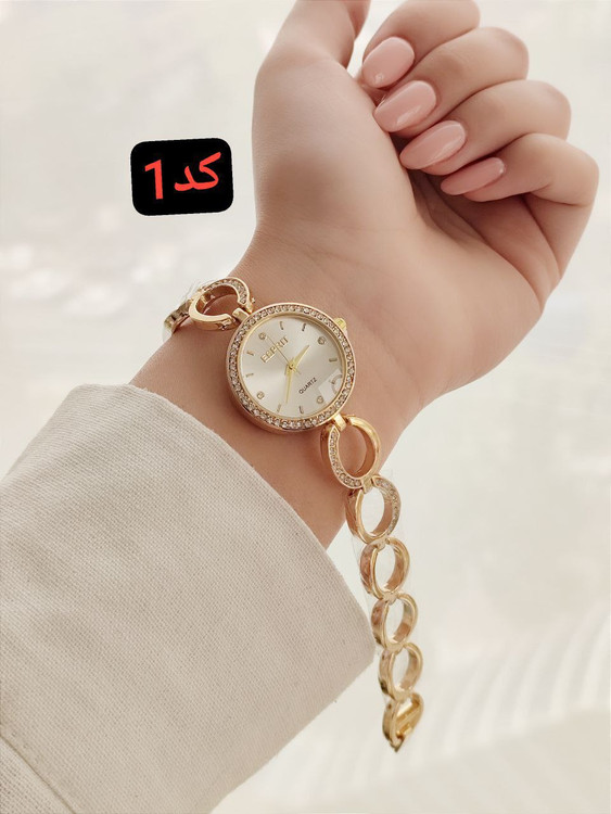 ساعت زنانه استیل نگین دار مارک معروف SPRIT کد 2201