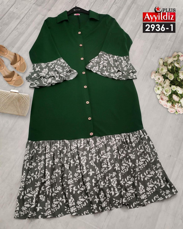 پیراهن مجلسی زنانه سایز بزرگ کد 2936