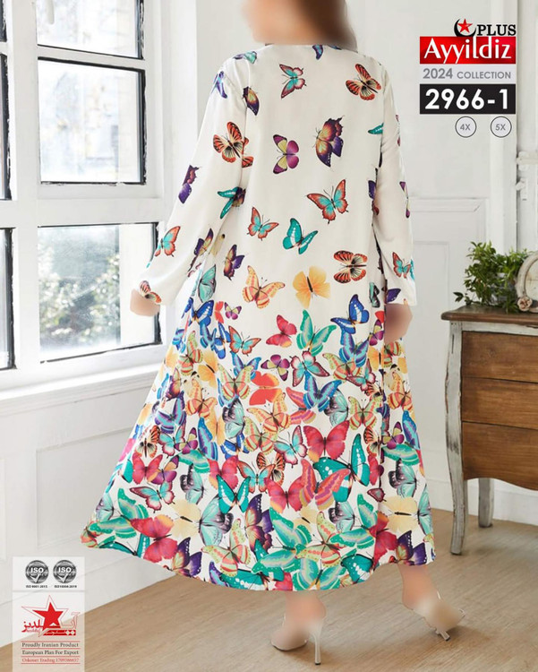 پیراهن مجلسی زنانه سایز بزرگ کد 2966