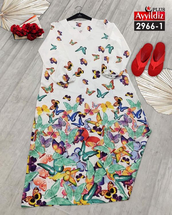 پیراهن مجلسی زنانه سایز بزرگ کد 2966