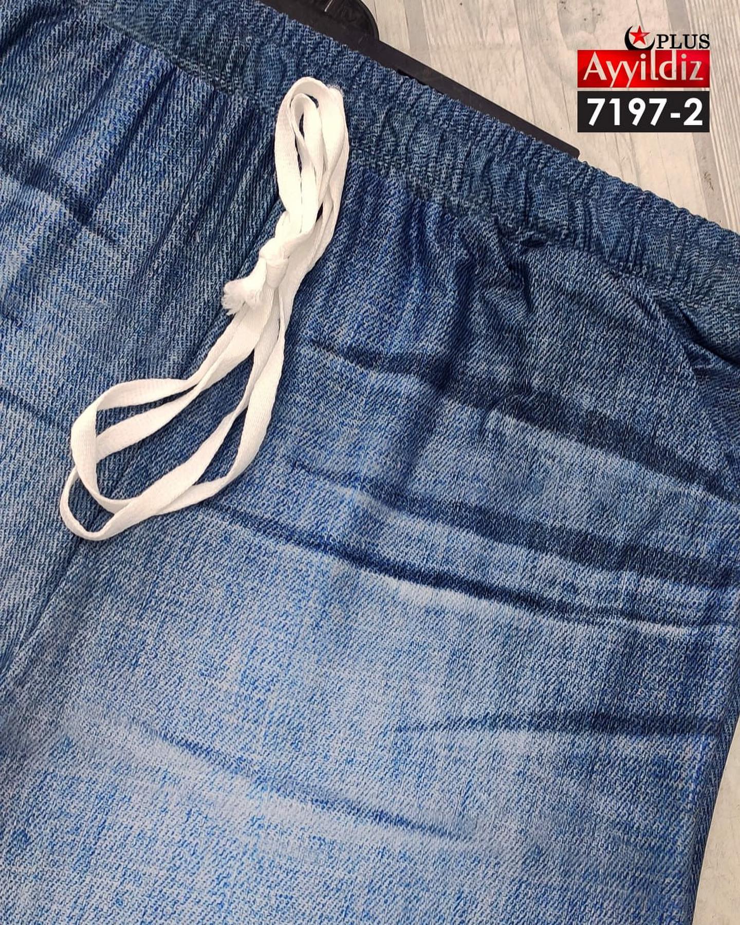 شلوار بگ نخی طرح لی سایز بزرگ کد 7197