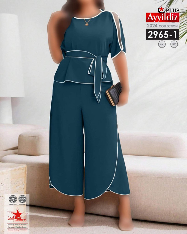 ست بلوز شلوار مجلسی سایز بزرگ کد 2965