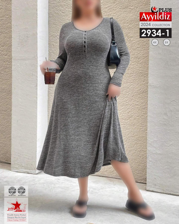 پیراهن راحتی سایز بزرگ کد 2934