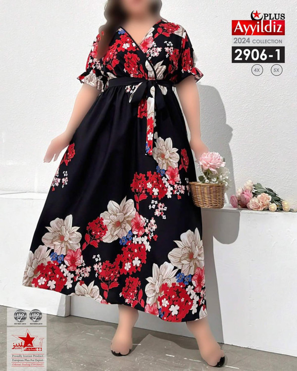 پیراهن مجلسی سایز بزرگ کد 2906