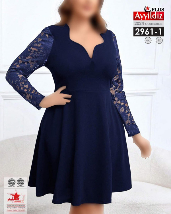 تونیک مجلسی سایز بزرگ کد 2961