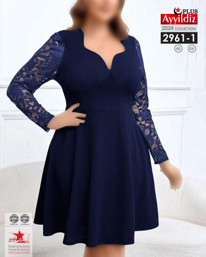 تونیک مجلسی سایز بزرگ کد 2961
