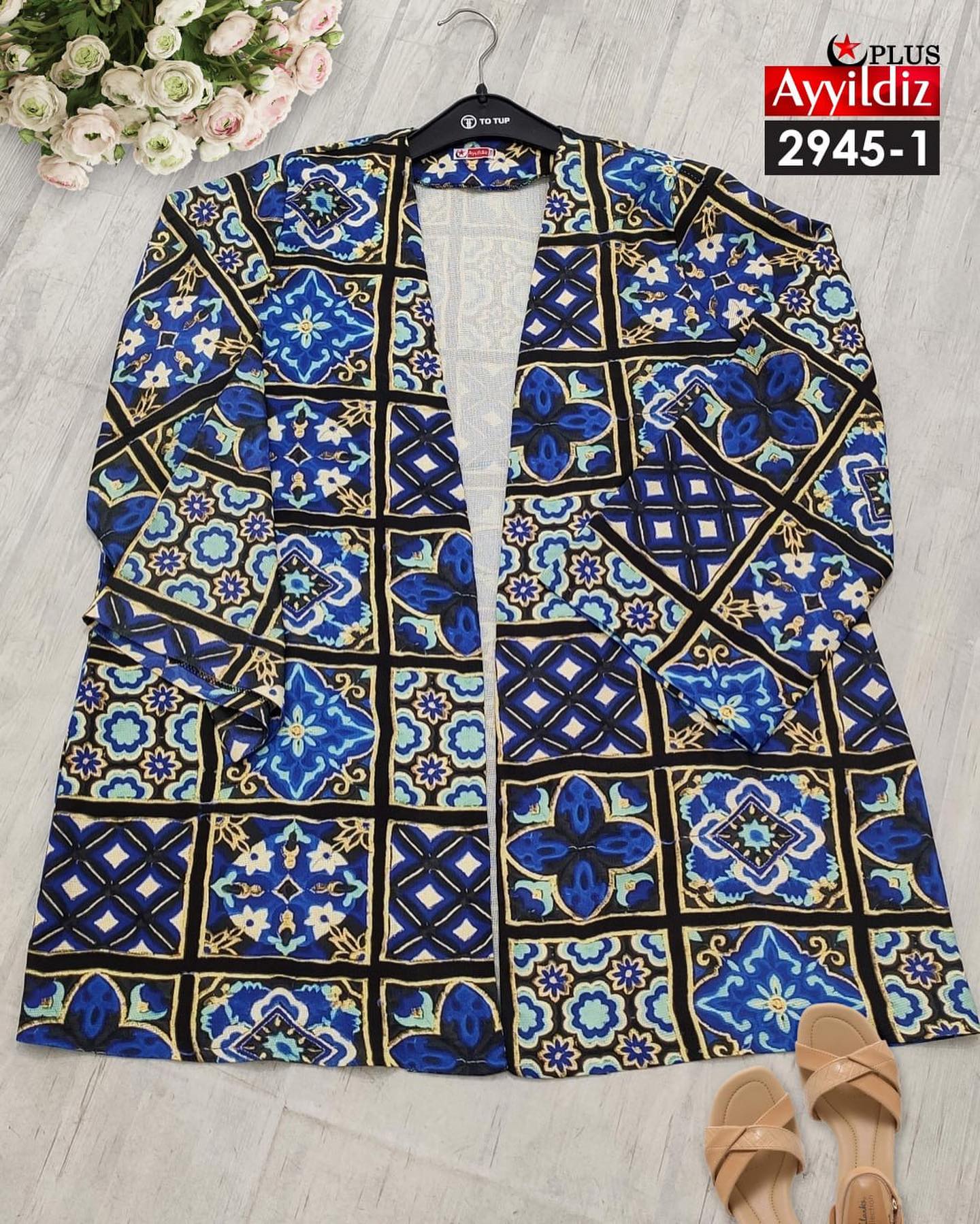 کت پائیزه زنانه سایز بزرگ کد 2945