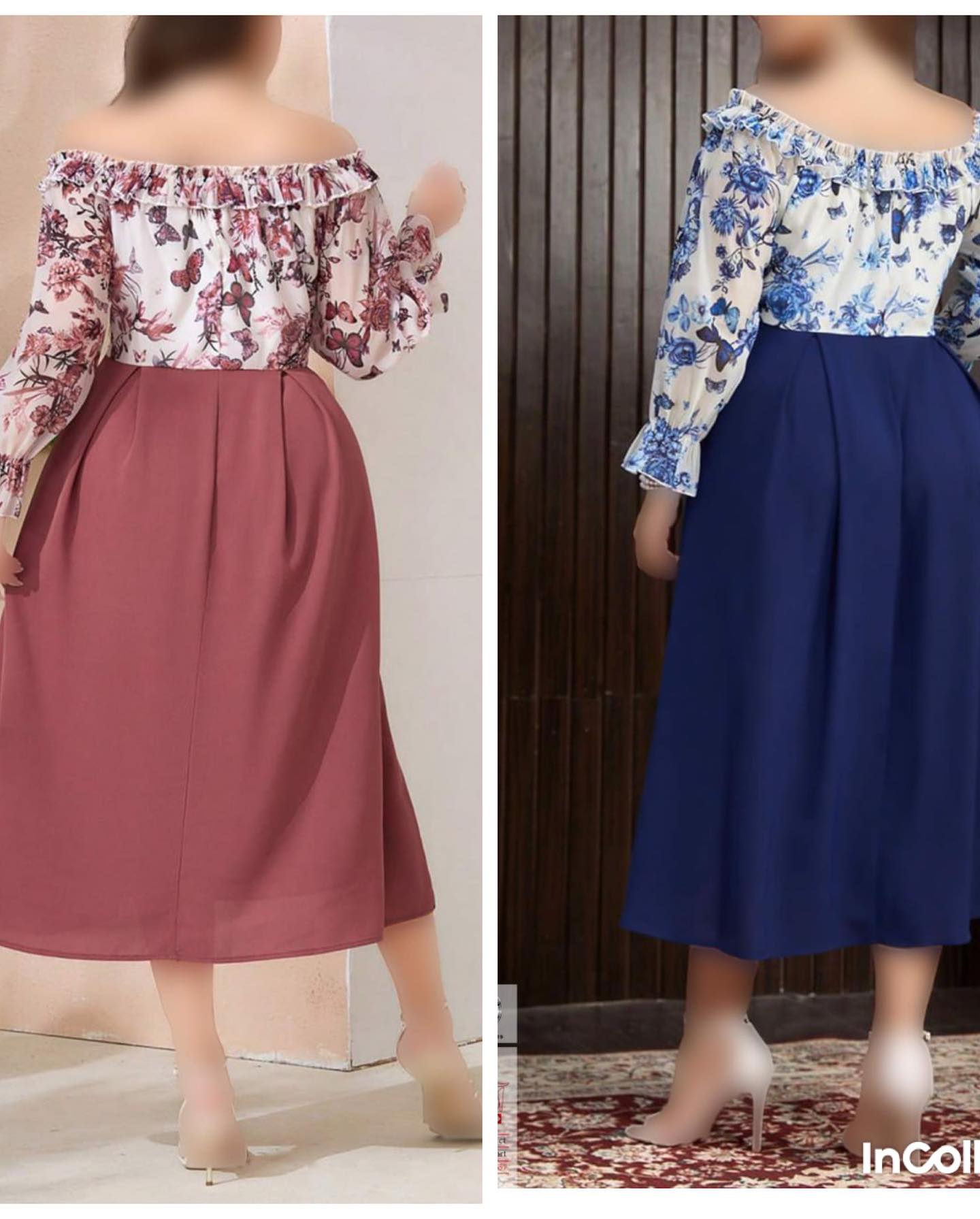 پیراهن مجلسی زنانه سایز بزرگ کد 2916