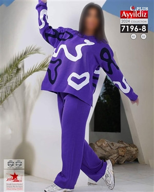 ست بلوز شلوار بافت پاییزه کد 7195