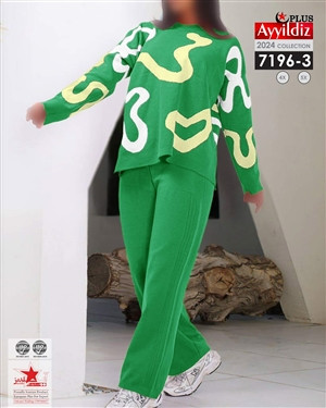 ست بلوز شلوار بافت پاییزه کد 7195